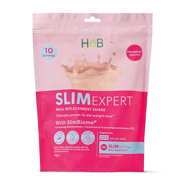 Holland & Barrett SlimExpert Meal Replacement Shake Strawberry Flavour 520g